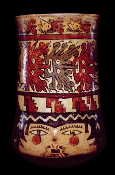 Cylindrical jar, Late Nazca style by Nazca Culture